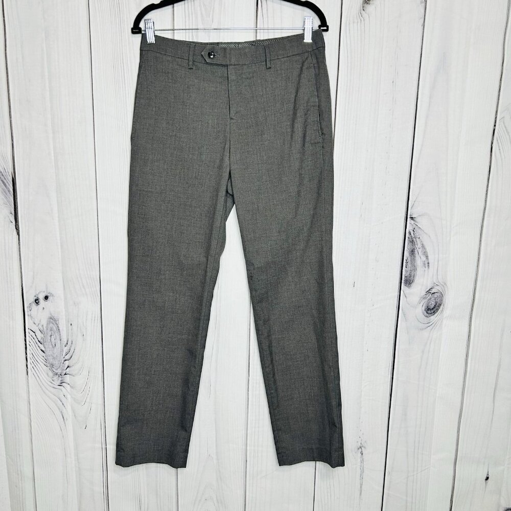 Michael Kors Dress Pants Mens Size 30 x 30 Gray Solid Trousers